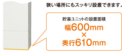 省スペース・スリム設計