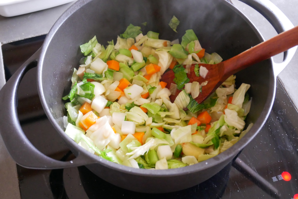 野菜たっぷりミネストローネの作り方2